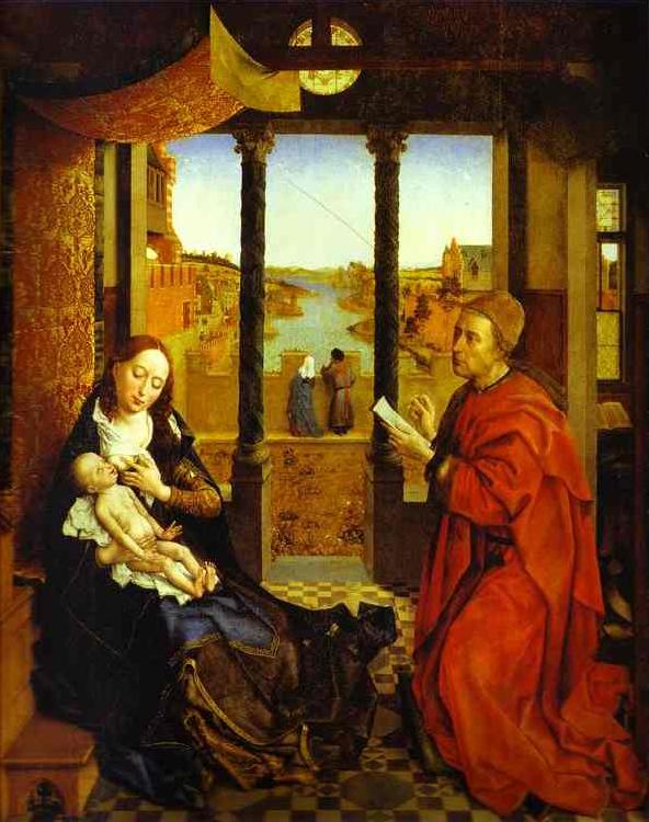 Rogier van der Weyden a Portrait of the Virgin Mary, known as St. Luke Madonna China oil painting art